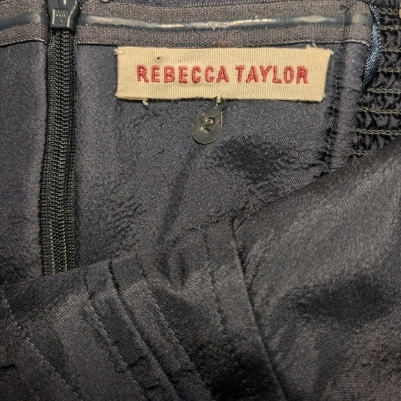 Rebecca Taylor Ditsy Floral 100% Silk Strapless Corset Flowy Mini Dress Coquette - Picture 12 of 14